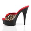 Pleaser - DELIGHT6016 Mules à talons - Chaussures de pole dance - Rouge/Marron Product image